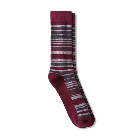 Goodfellow Men's Premium Striped Crew Dress Socks - Picture 1 of 7